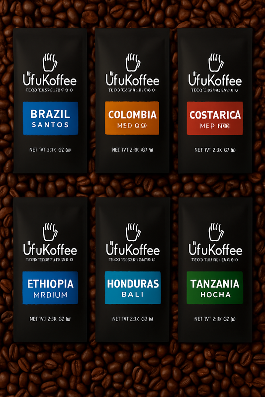UfuKoffee Specialty Coffee Sample Pack 6 Fresh Roasts