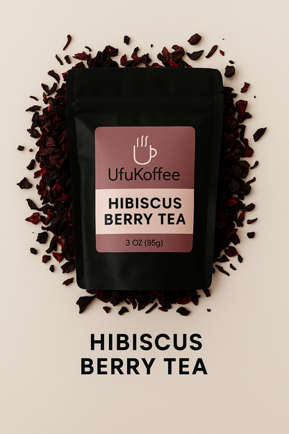 UfuKoffee Hibiscus Berry Tea Fruity Herbal Infusion