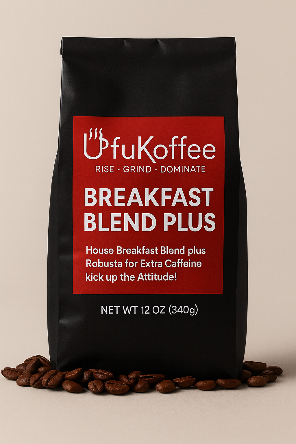UfuKoffee Breakfast Blend Plus High Caffeine Specialty Coffee