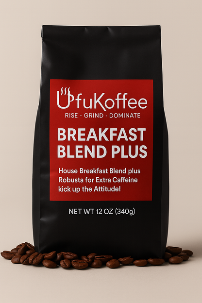 UfuKoffee Breakfast Blend Plus High Caffeine Specialty Coffee