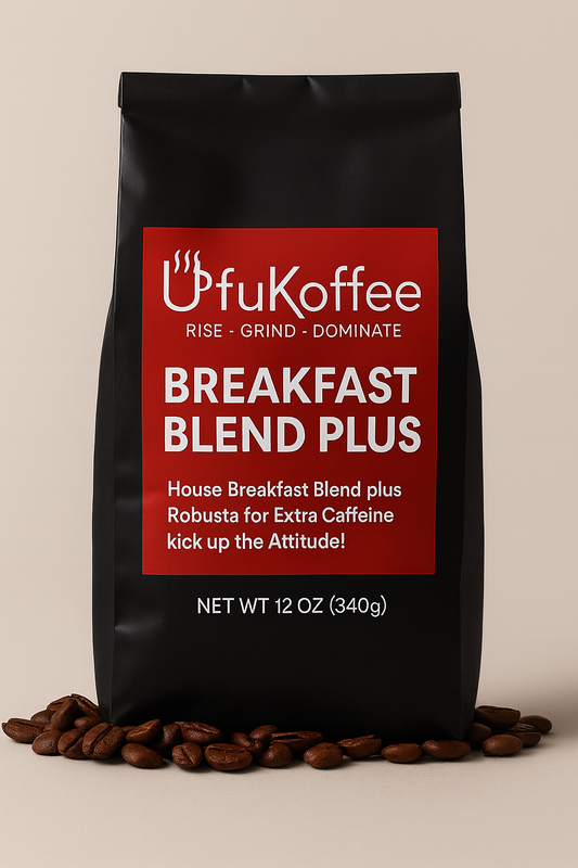 UfuKoffee Breakfast Blend Plus High Caffeine Specialty Coffee
