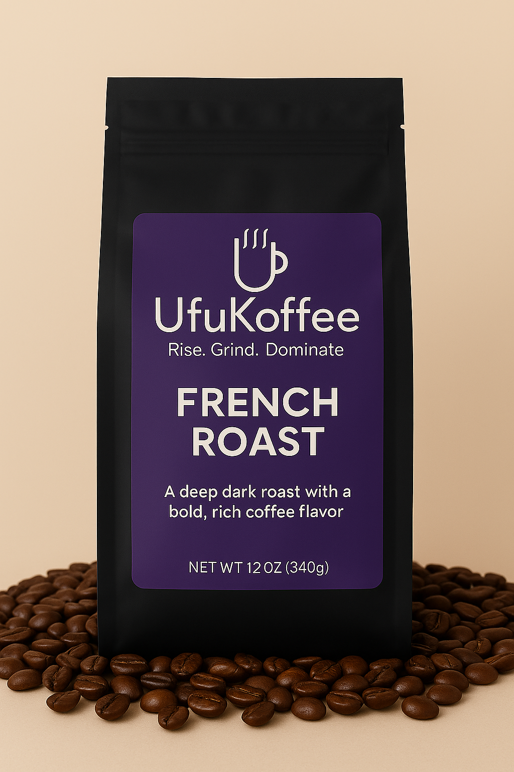 UfuKoffee French Roast Coffee Beans Bold Rich