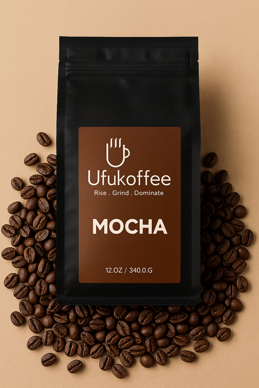 UfuKoffee Mocha Chocolate Flavored Coffee Blend 12oz