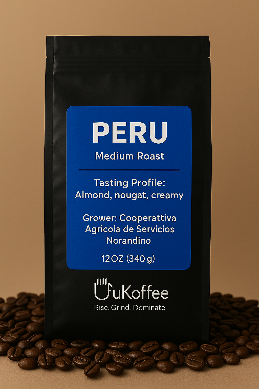 UfuKoffee Freshly Roasted Peruvian Coffee Beans 12oz