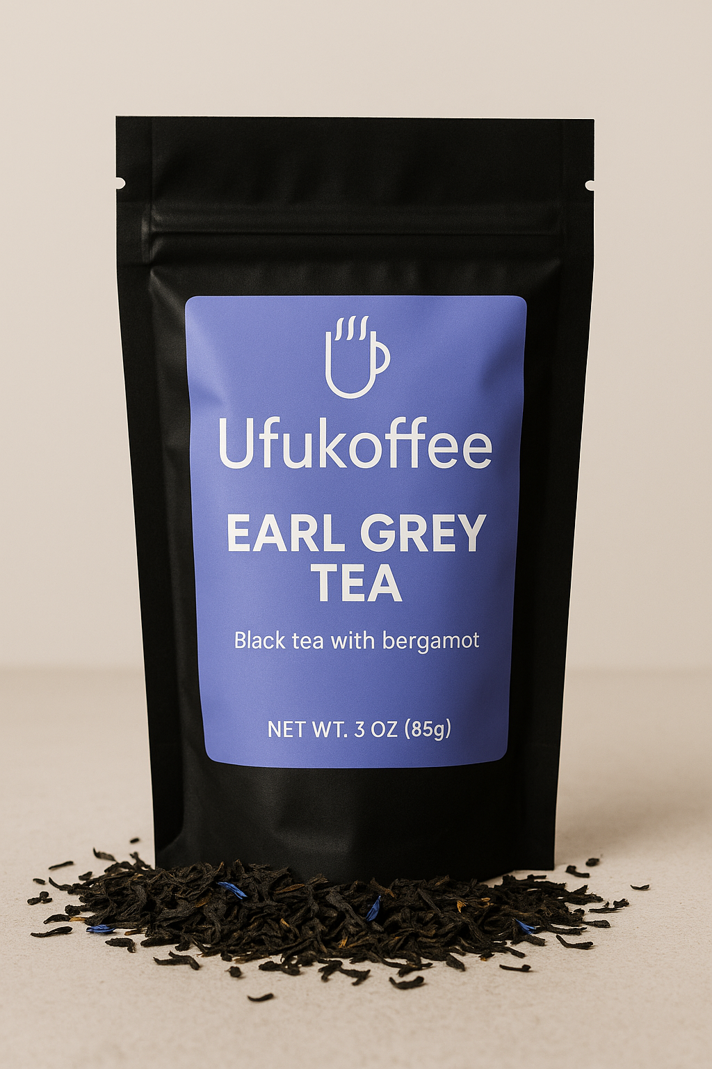 Ufukoffee Earl Grey tea black tea with bergamot in resealable black pouch best Earl Grey tea for delivery